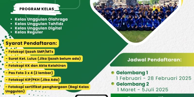 PPDBM MAN 3 Klaten Tahun Pelajaran 2025/2026